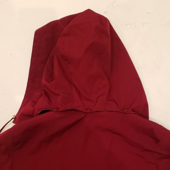 St Johns Bay Red and Gray Anoraks Coat with Detachable Hood - Picture 7 of 10